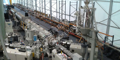 HDPE(聚乙烯）大口徑給水燃氣管擠出生產(chǎn)線